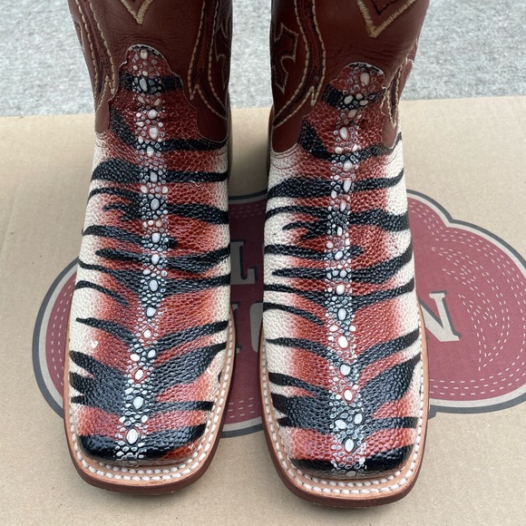 Nocona Boots Black Tiger Ray size 8.5 - Picture 7 of 10
